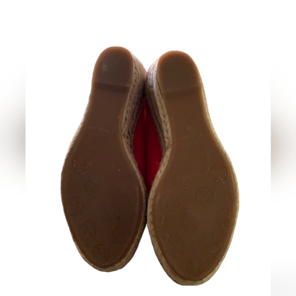 Red Women’s Tory Burch Filipa Espadrilles in good worn condition size 8B - Picture 9 of 12